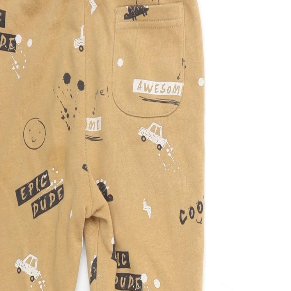 George Boys Brown   Jegging Trousers Size 5-6 Years