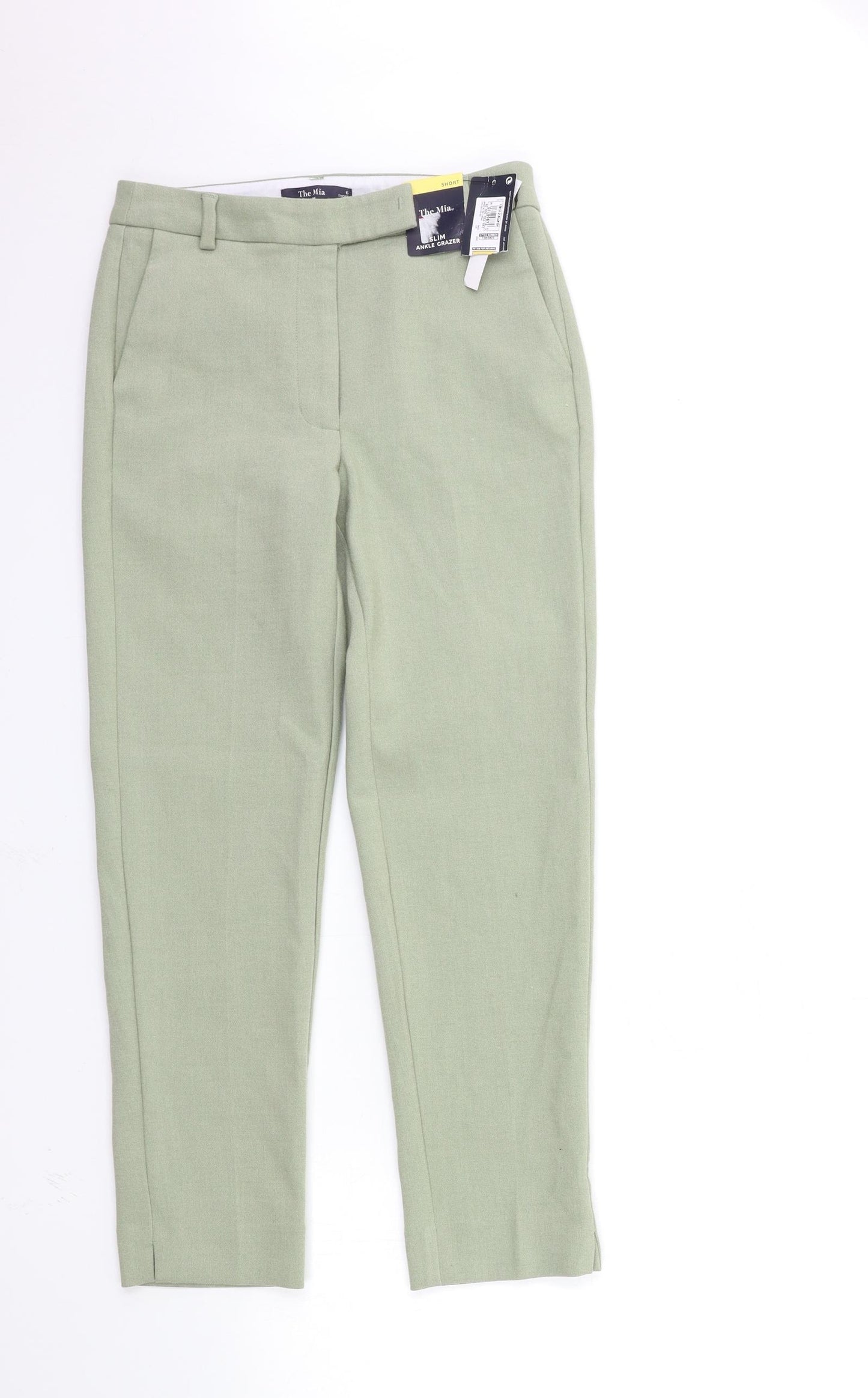 Marks and Spencer Womens Green   Trousers  Size 6 L25 in