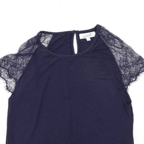 la maguise Womens Blue   Basic T-Shirt Size S