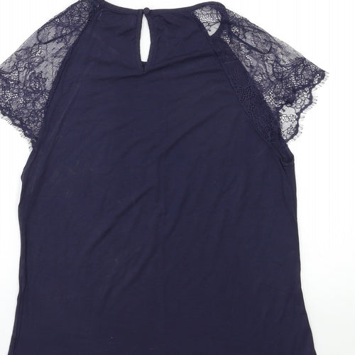 la maguise Womens Blue   Basic T-Shirt Size S