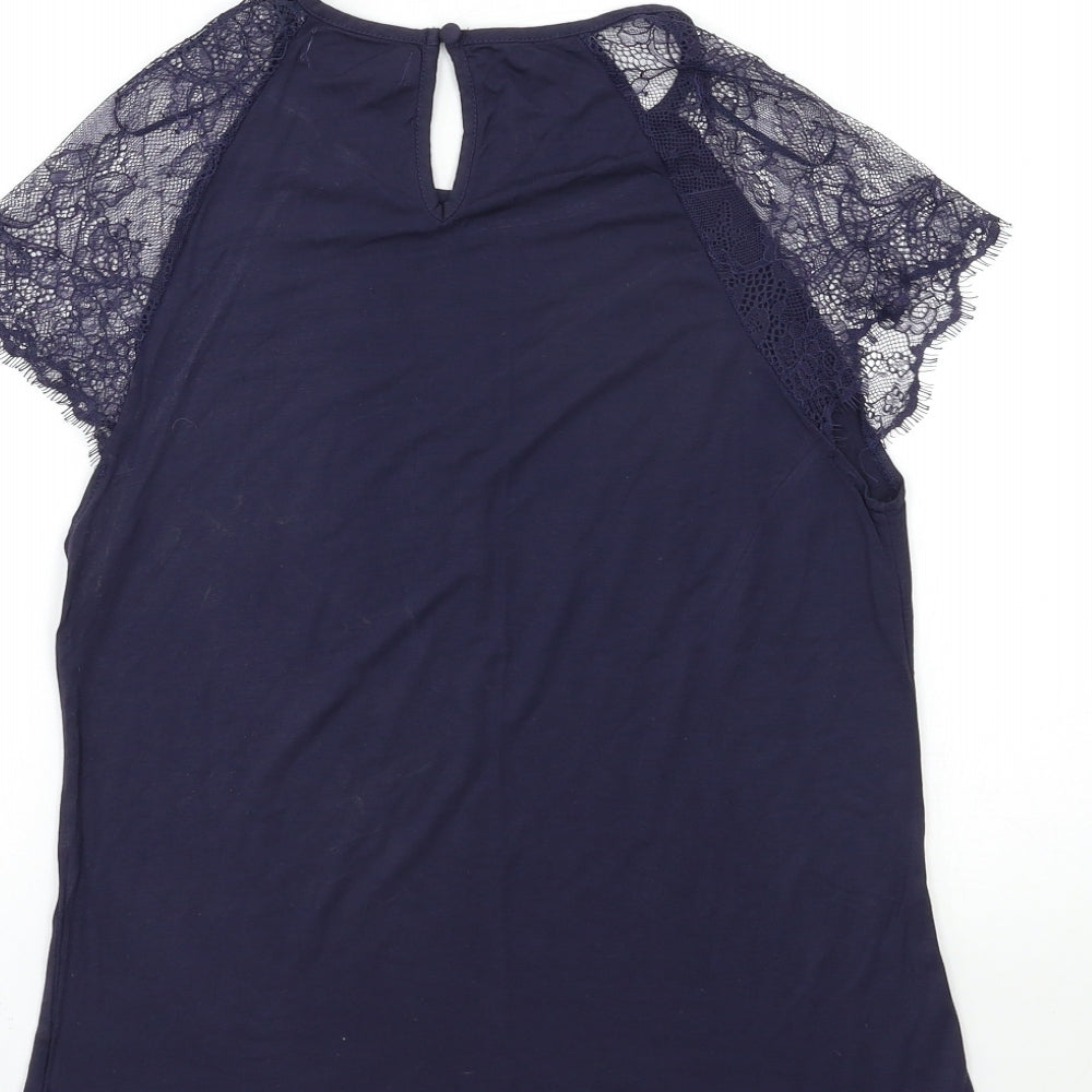 la maguise Womens Blue   Basic T-Shirt Size S
