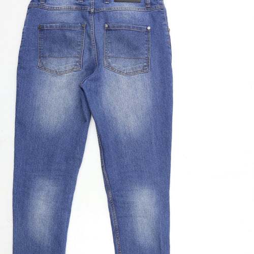 Boohoo Mens Blue  Denim Skinny Jeans Size 32 in L30 in