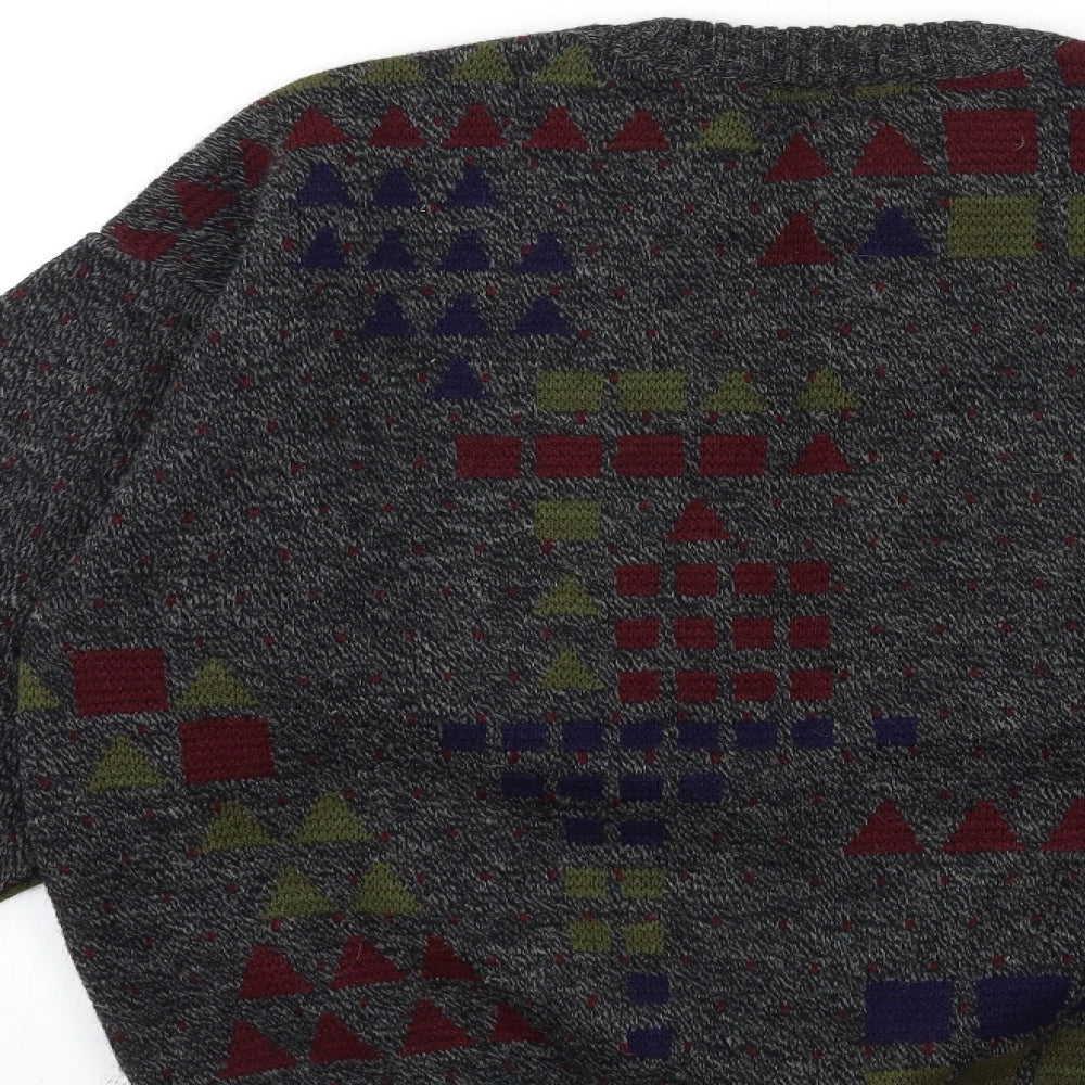 genuine knitwear Mens Grey  Knit Pullover Jumper Size M