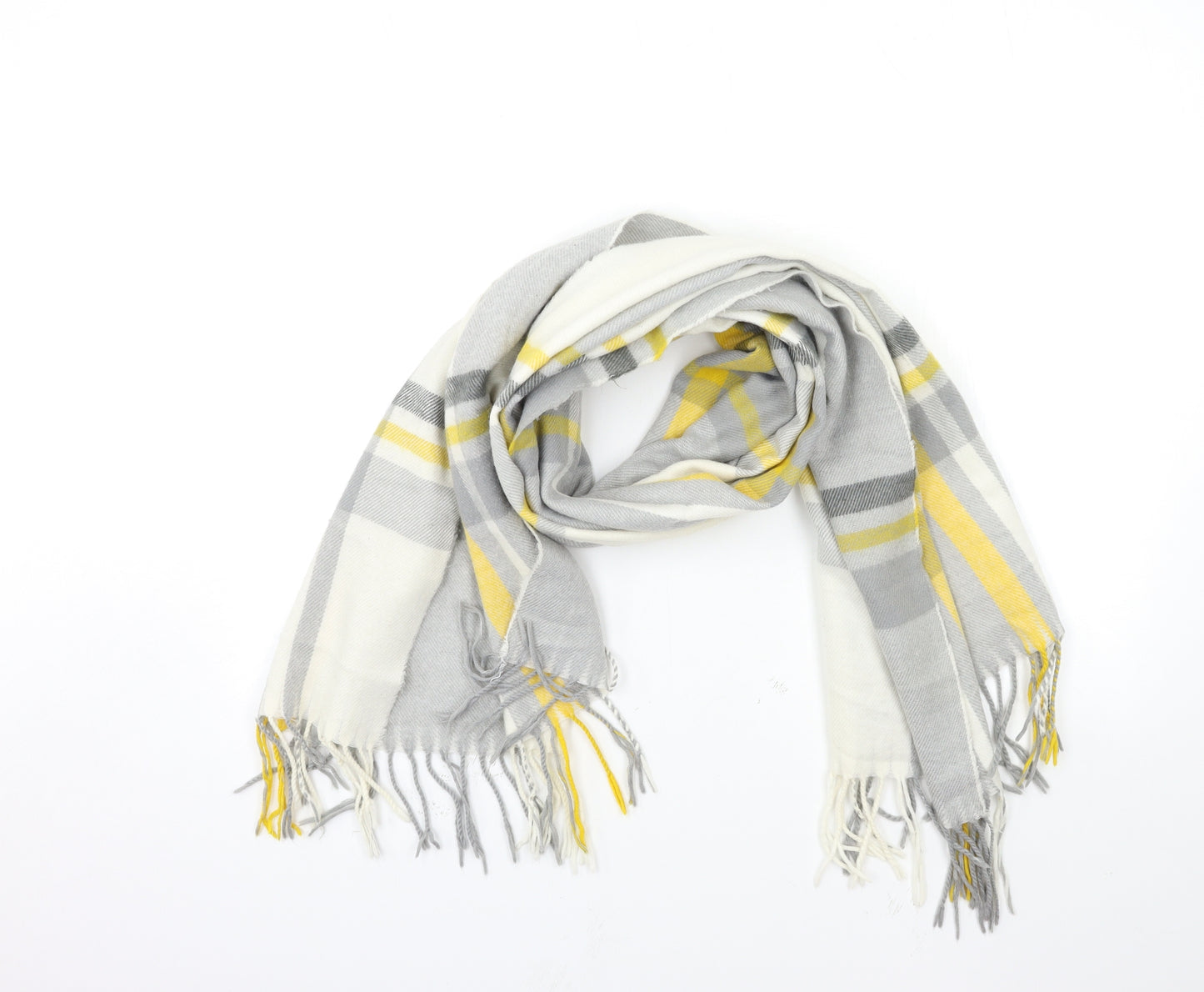 Miss Selfridge Womens Grey Check   Scarf