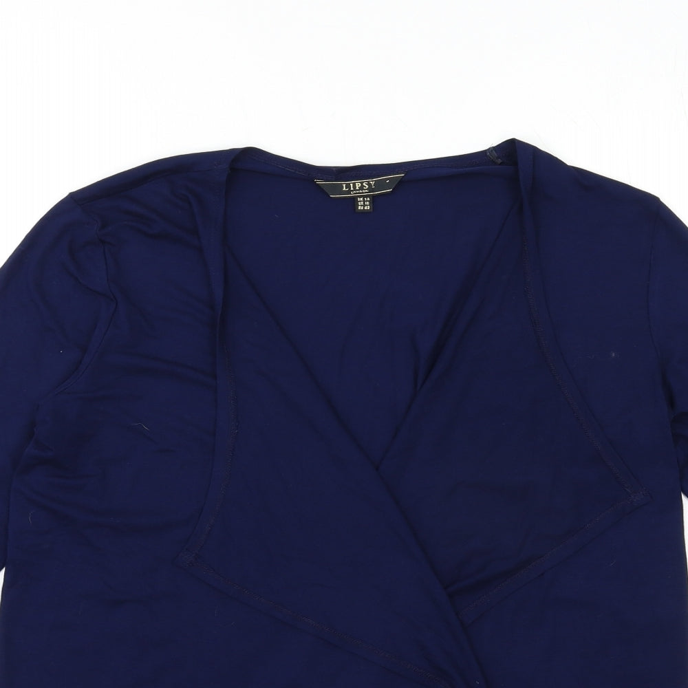 Lipsy Womens Blue   Cardigan Jumper Size 14