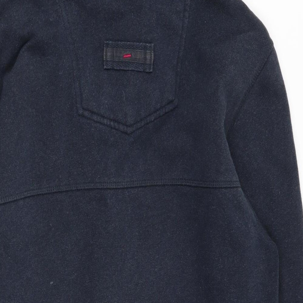 Fat Face Mens Blue   Full Zip Jumper Size S