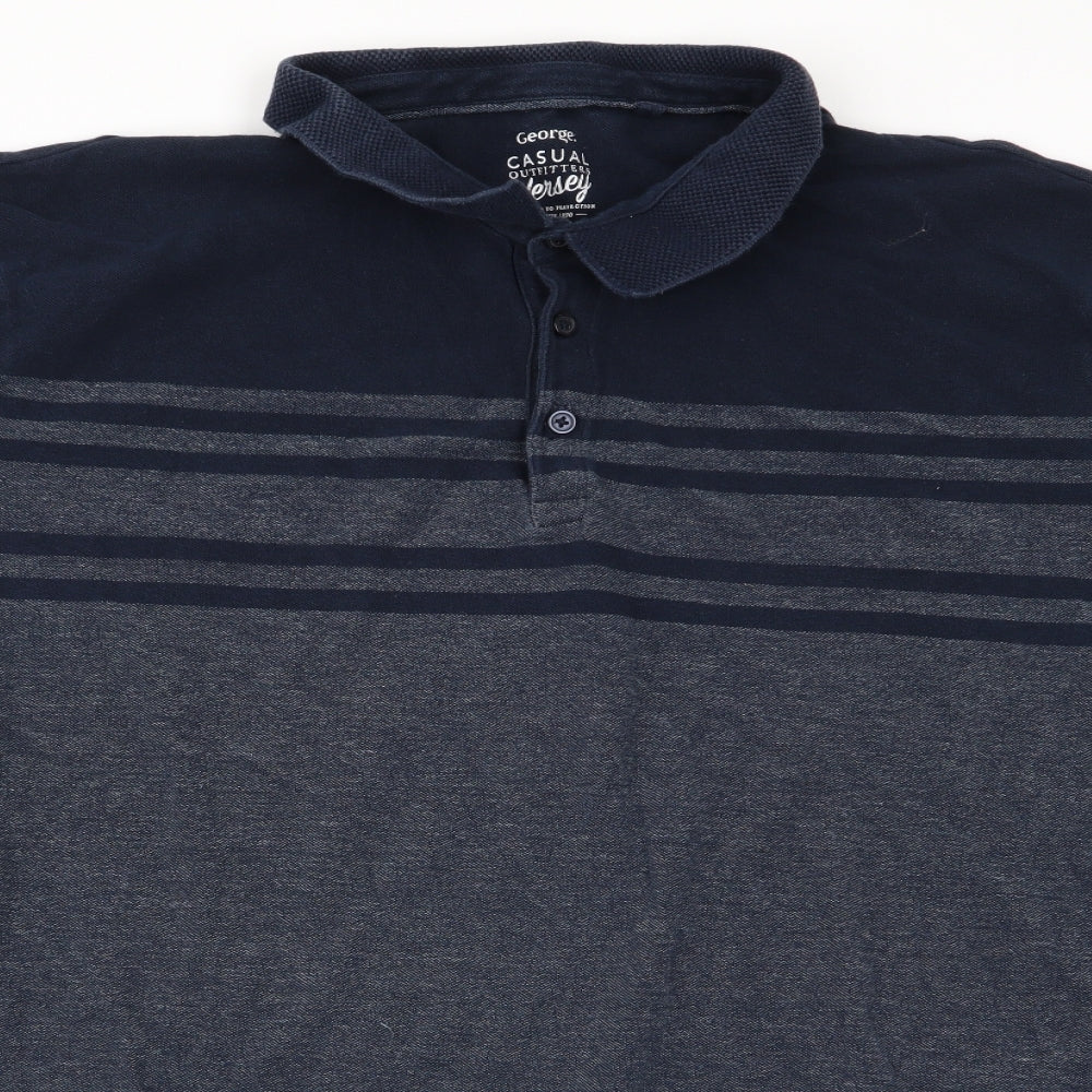 Asda George Mens Multicoloured    Polo Size 3XL