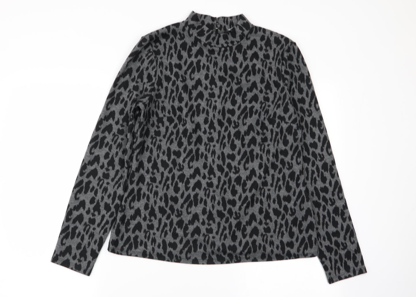 Warehouse Womens Multicoloured Animal Print  Basic T-Shirt Size 16