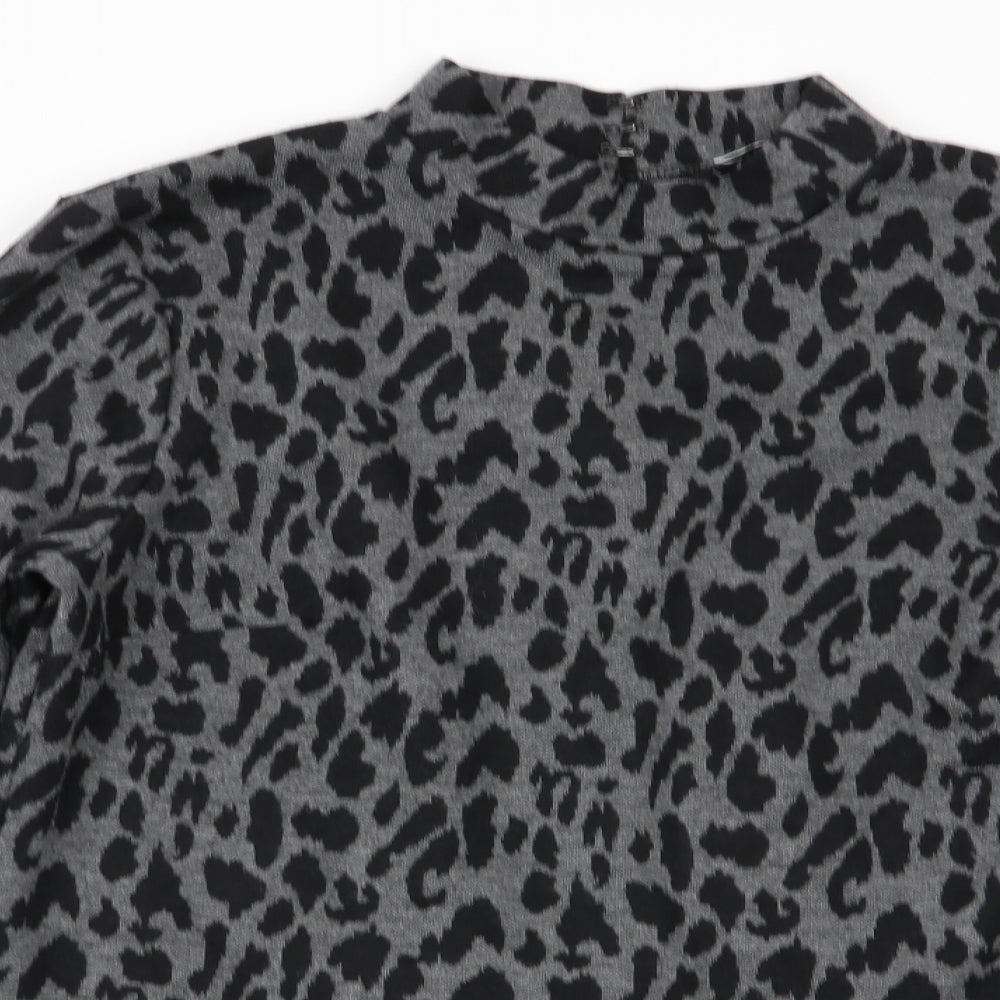 Warehouse Womens Multicoloured Animal Print  Basic T-Shirt Size 16