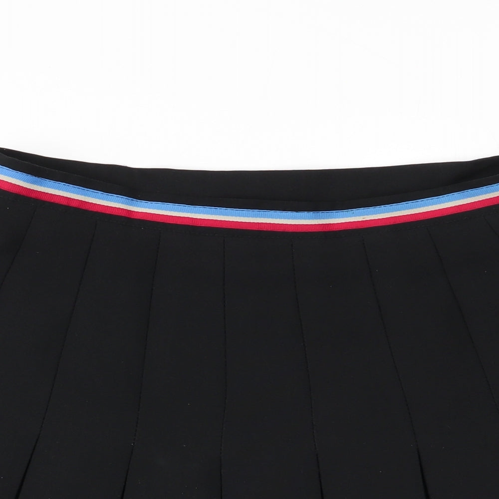 Topshop Womens Black   Pleated Skirt Size 8
