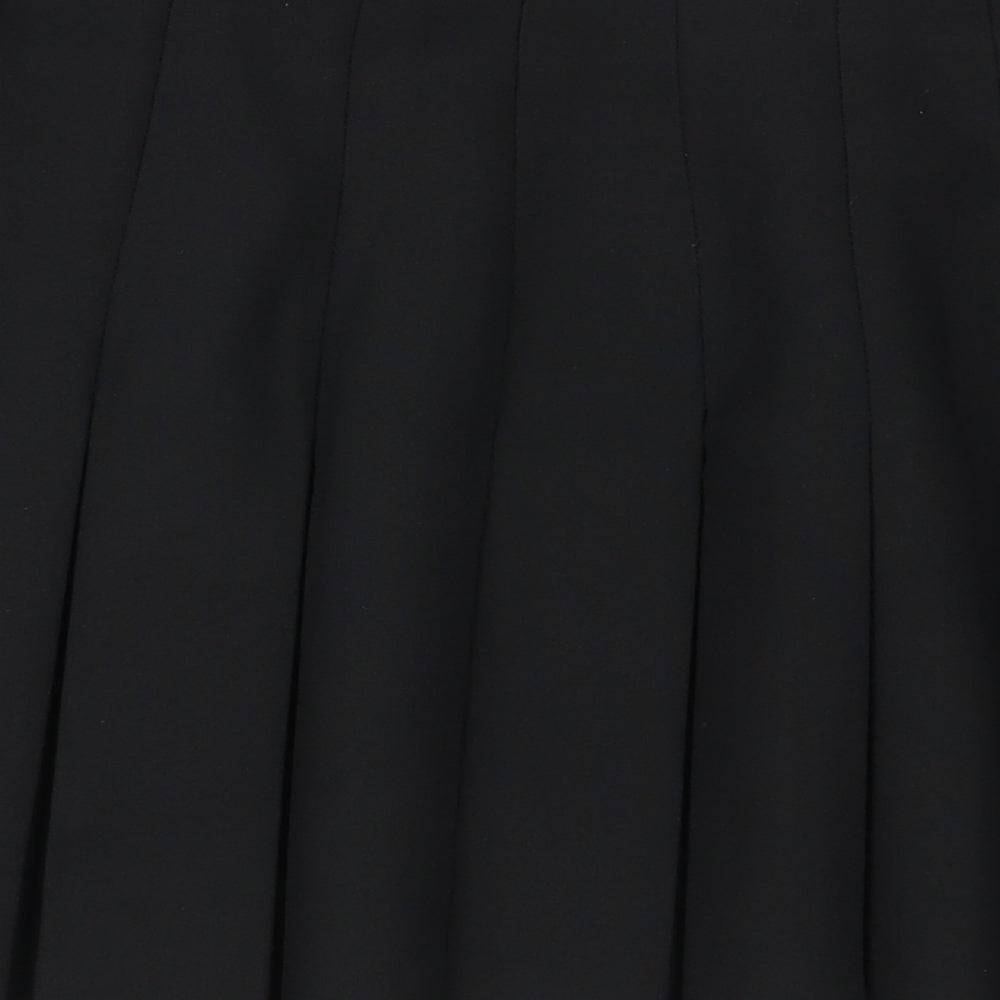 Topshop Womens Black   Pleated Skirt Size 8