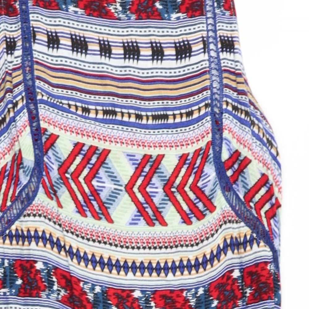 Primark Womens Multicoloured Geometric  Fit & Flare  Size 12