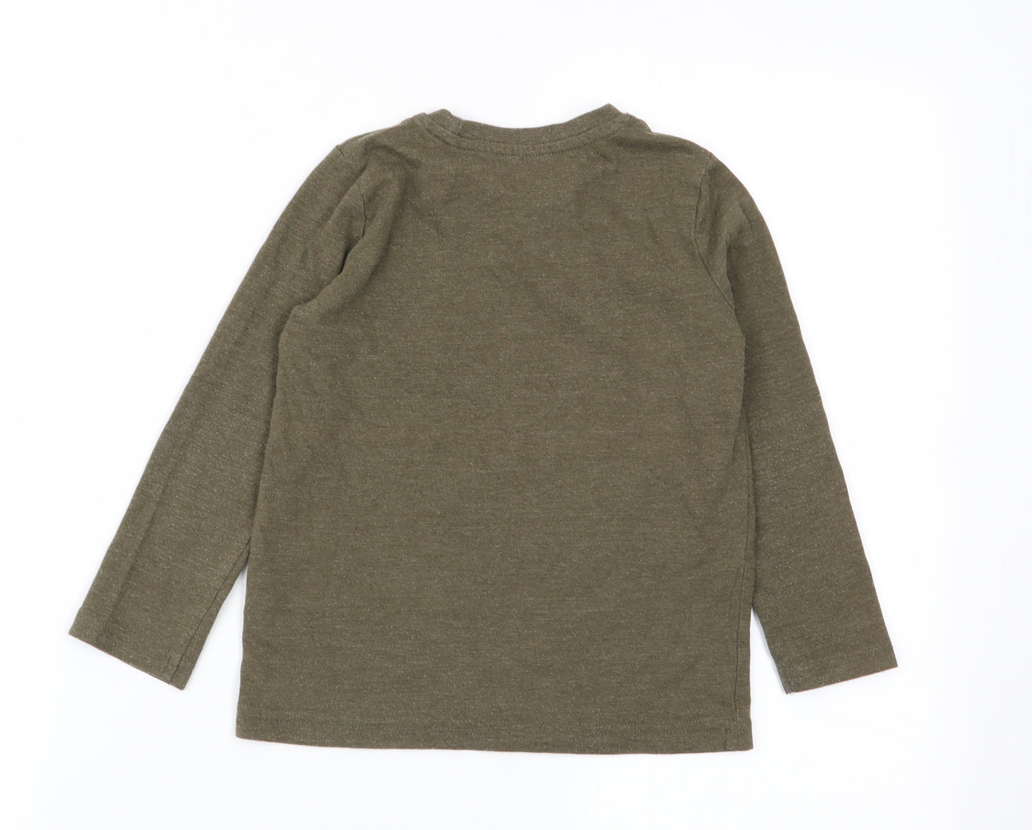 TU Boys Green   Basic T-Shirt Size 4 Years