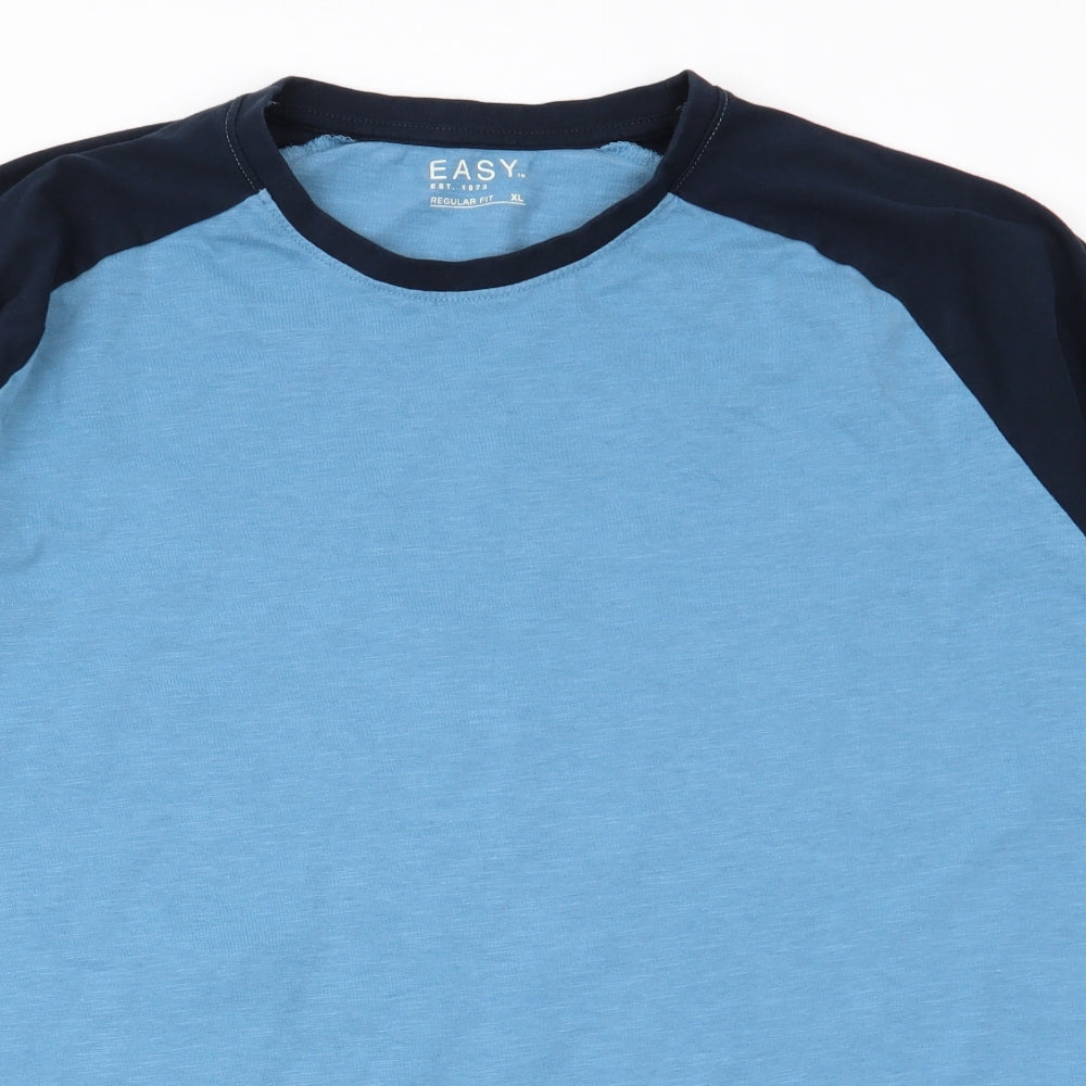 Easy Mens Blue    T-Shirt Size XL