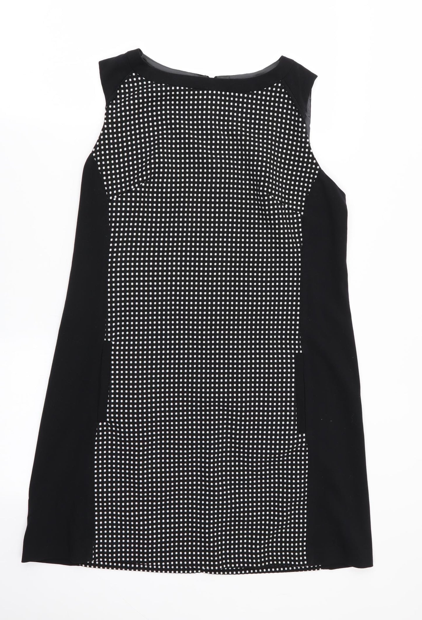 NEXT Womens Black Polka Dot  Fit & Flare  Size 12