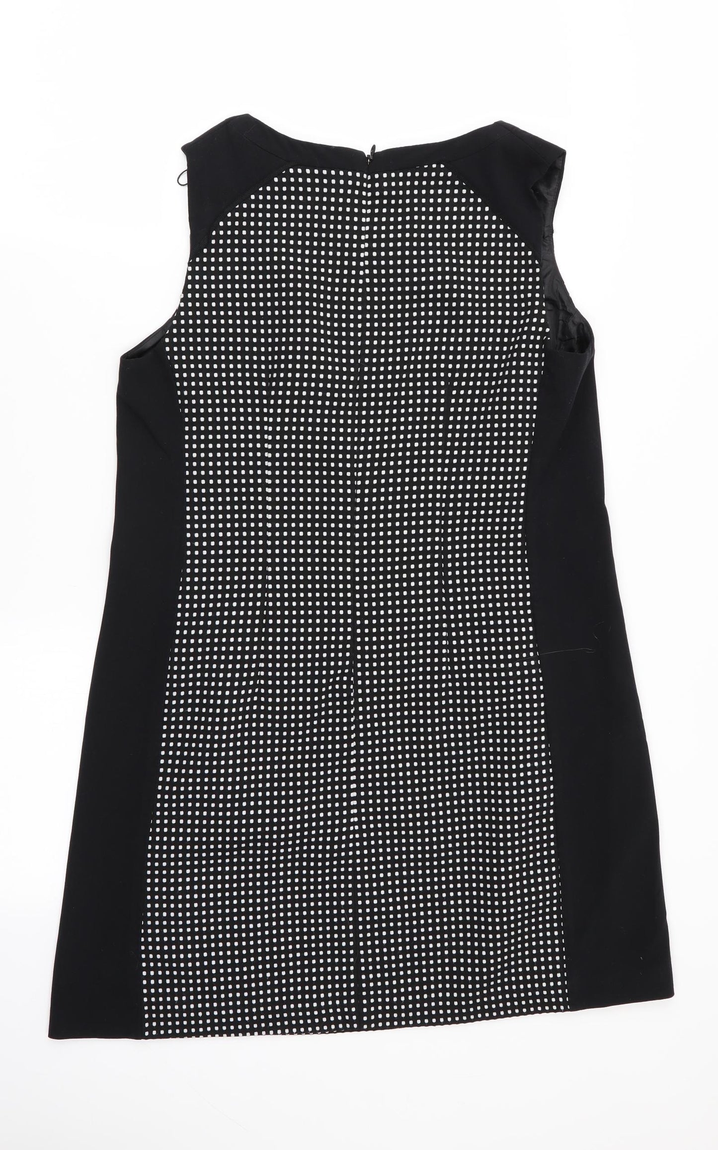 NEXT Womens Black Polka Dot  Fit & Flare  Size 12