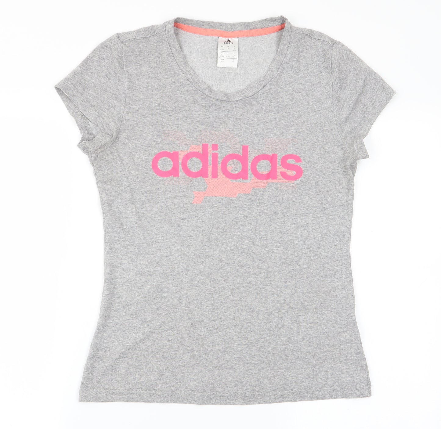 adidas Womens Grey   Basic T-Shirt Size 8