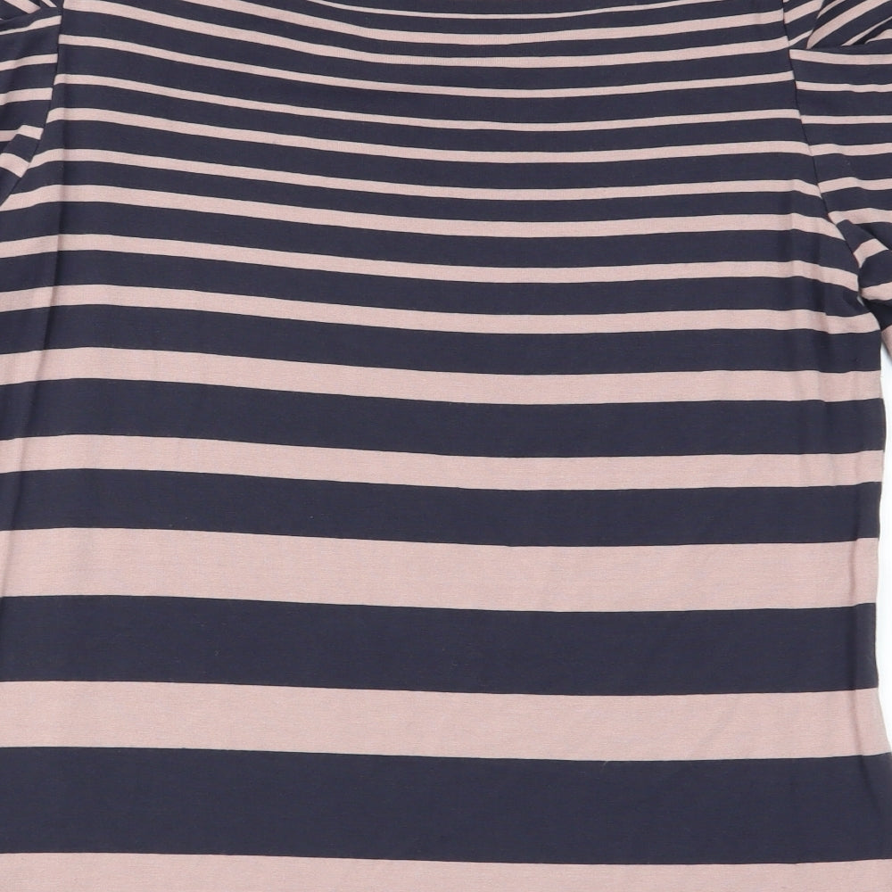 Autograph Womens Multicoloured Striped  Basic T-Shirt Size 12