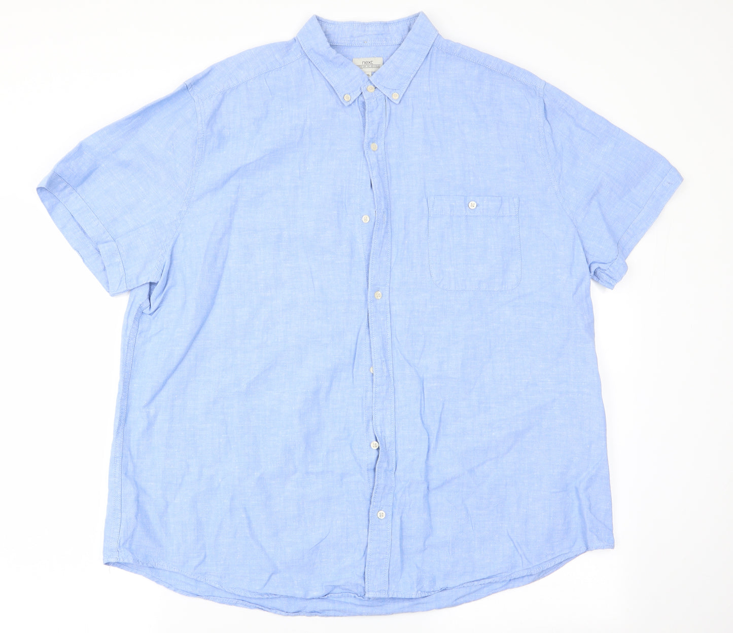 NEXT Mens Blue    Button-Up Size 2XL