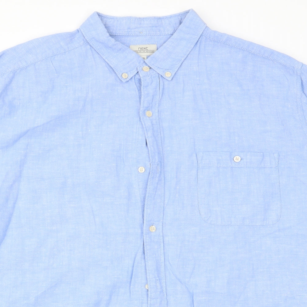 NEXT Mens Blue    Button-Up Size 2XL