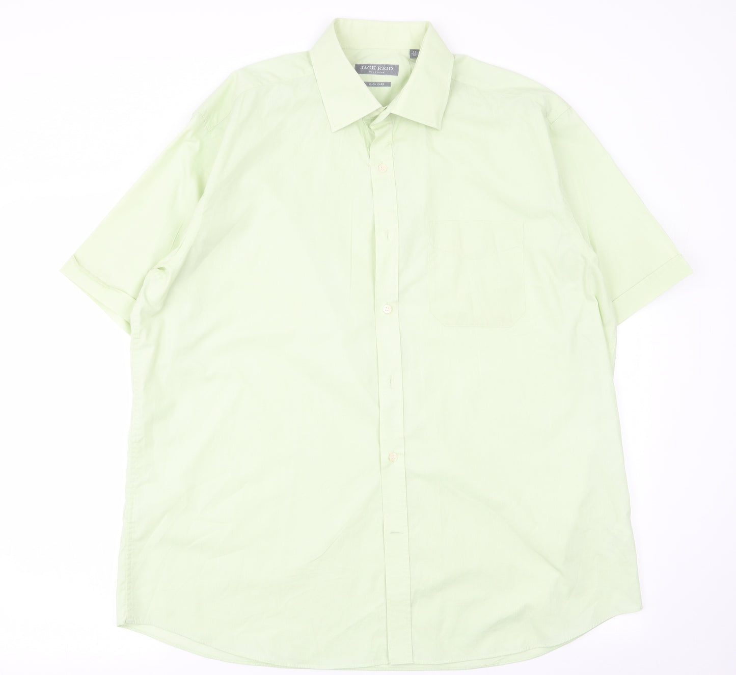 jack reed Mens Green    Dress Shirt Size 17