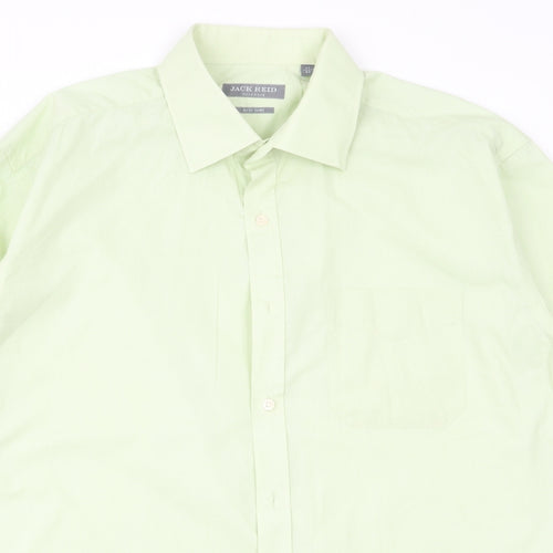 jack reed Mens Green    Dress Shirt Size 17