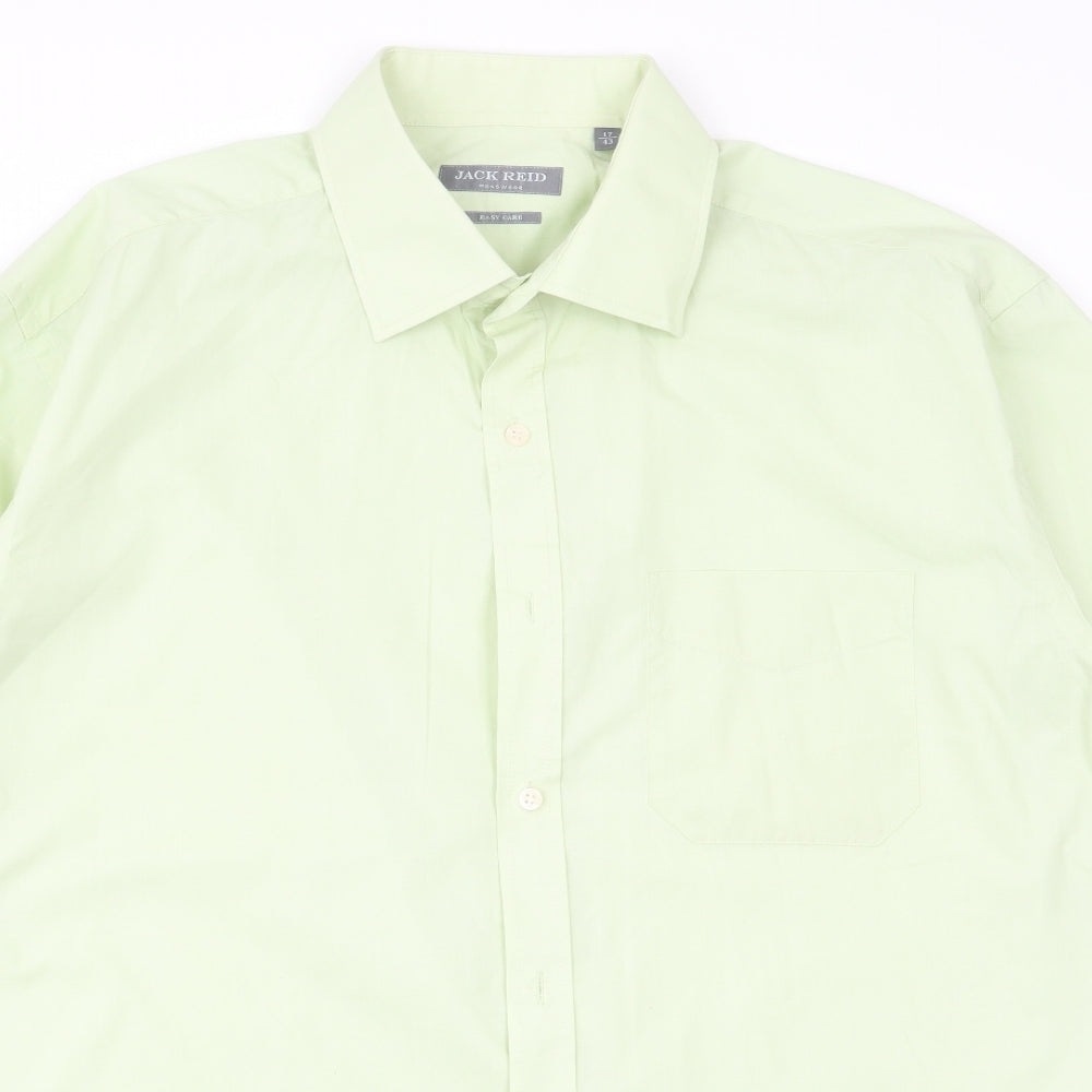 jack reed Mens Green    Dress Shirt Size 17