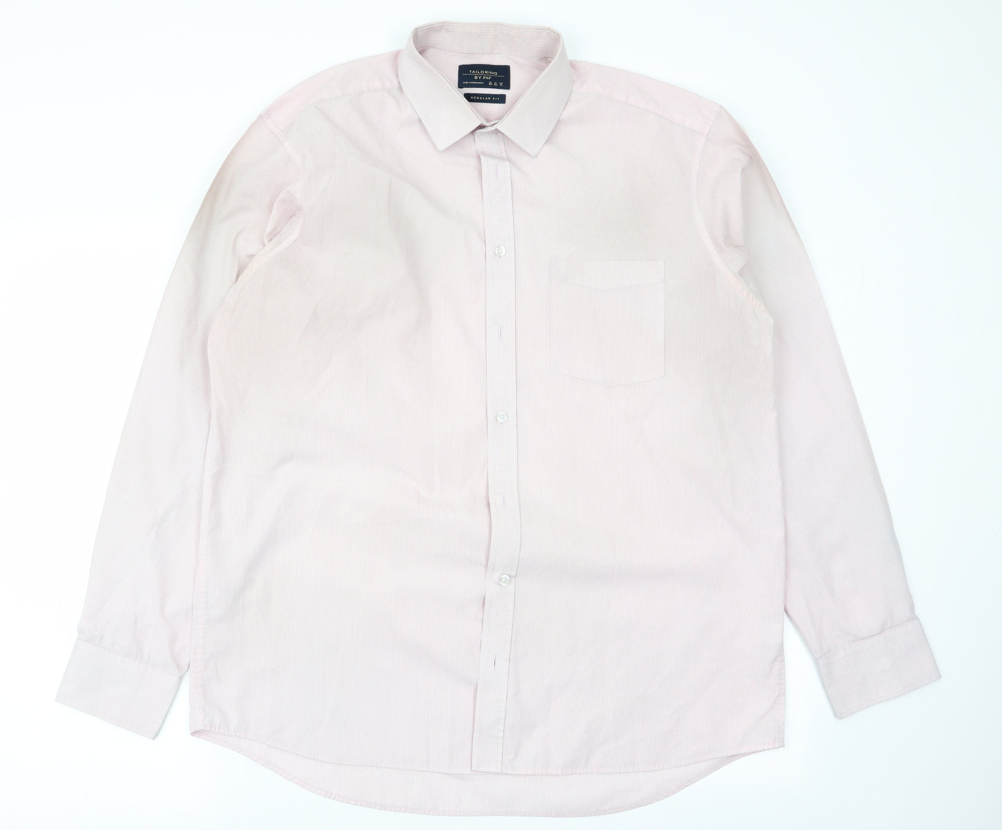 F&F Mens Multicoloured Striped   Dress Shirt Size 16.5