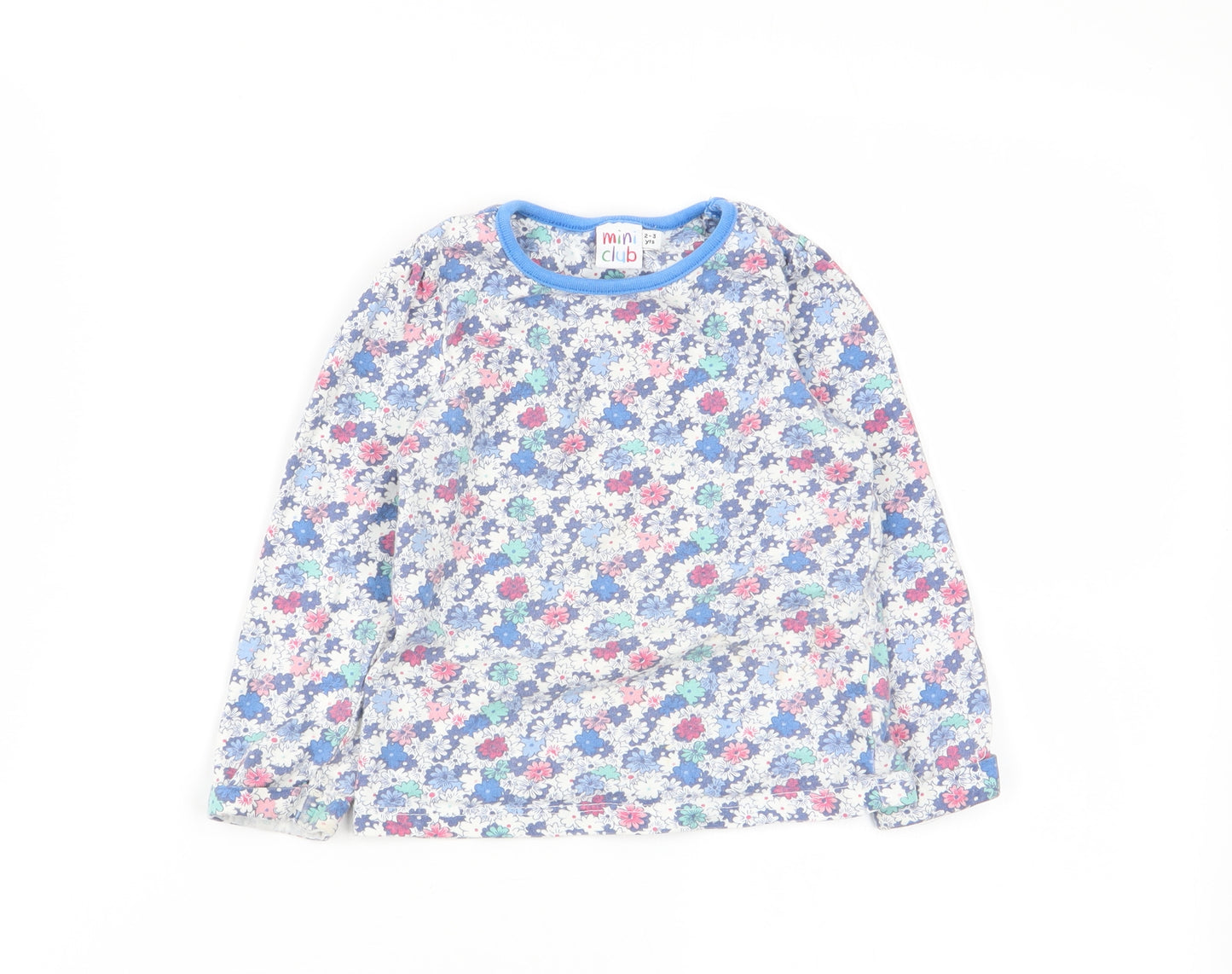 Mini Club Girls Multicoloured Floral  Basic T-Shirt Size 2-3 Years