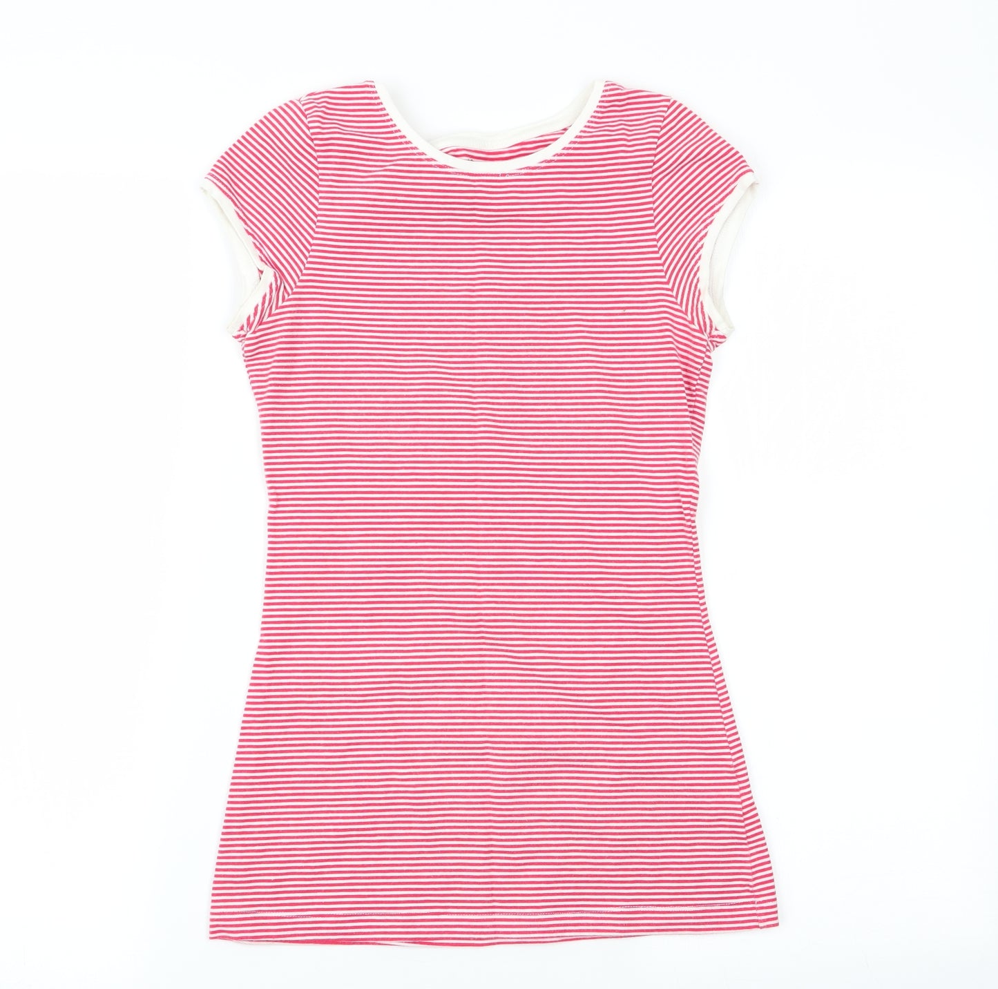 Primark Womens Multicoloured Striped  Basic T-Shirt Size 8