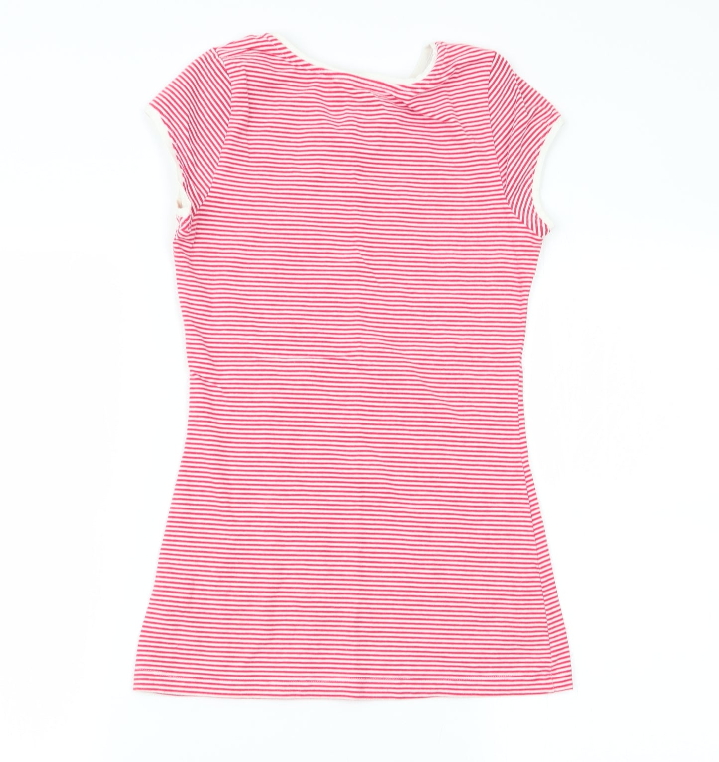 Primark Womens Multicoloured Striped  Basic T-Shirt Size 8