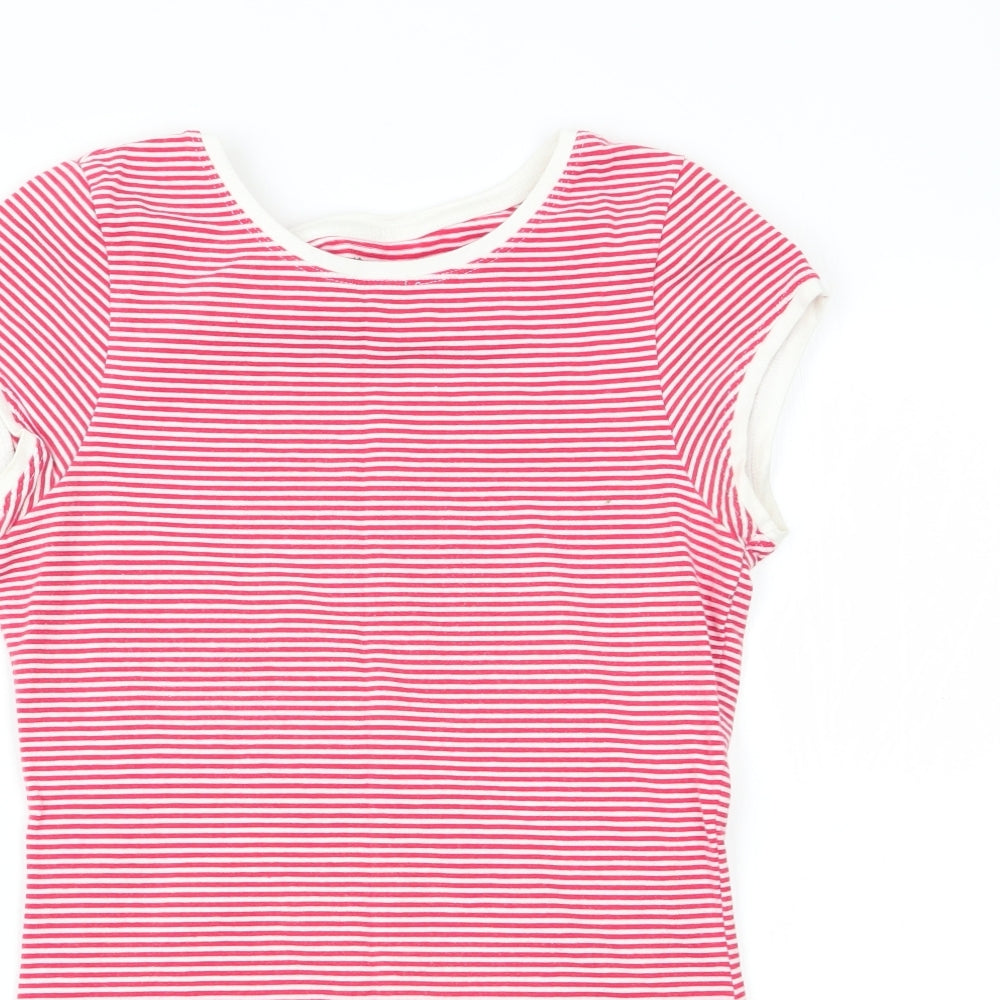 Primark Womens Multicoloured Striped  Basic T-Shirt Size 8