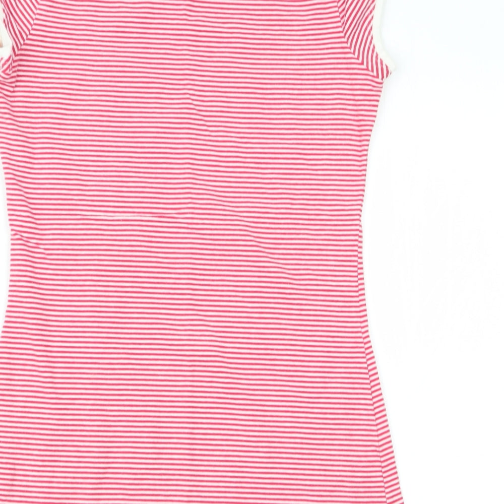 Primark Womens Multicoloured Striped  Basic T-Shirt Size 8