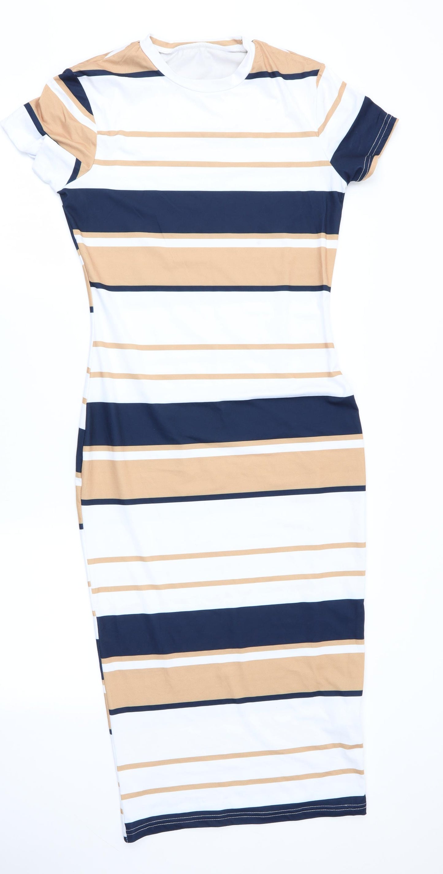 Preworn Womens Multicoloured Striped  Bodycon  Size S