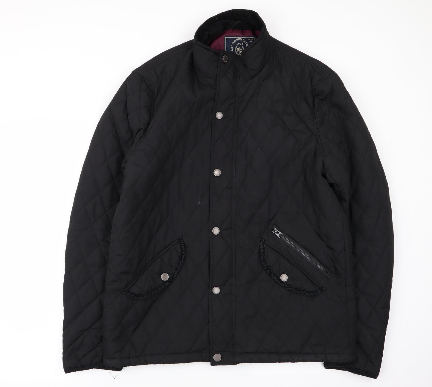 Easy Mens Black   Jacket Coat Size M