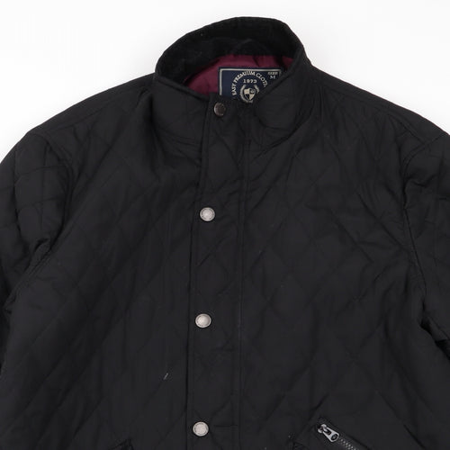 Easy Mens Black   Jacket Coat Size M