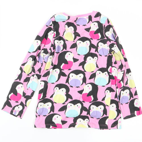 M&S Girls Multicoloured Animal Print  Basic T-Shirt Size 5-6 Years