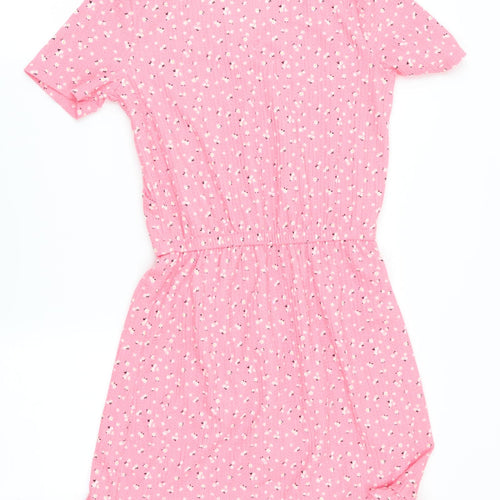 F&F Girls Purple Floral  Fit & Flare  Size 13-14 Years