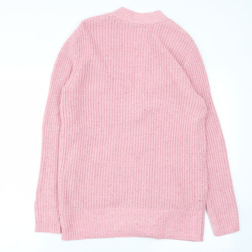 M&S Womens Pink   Cardigan Jumper Size M