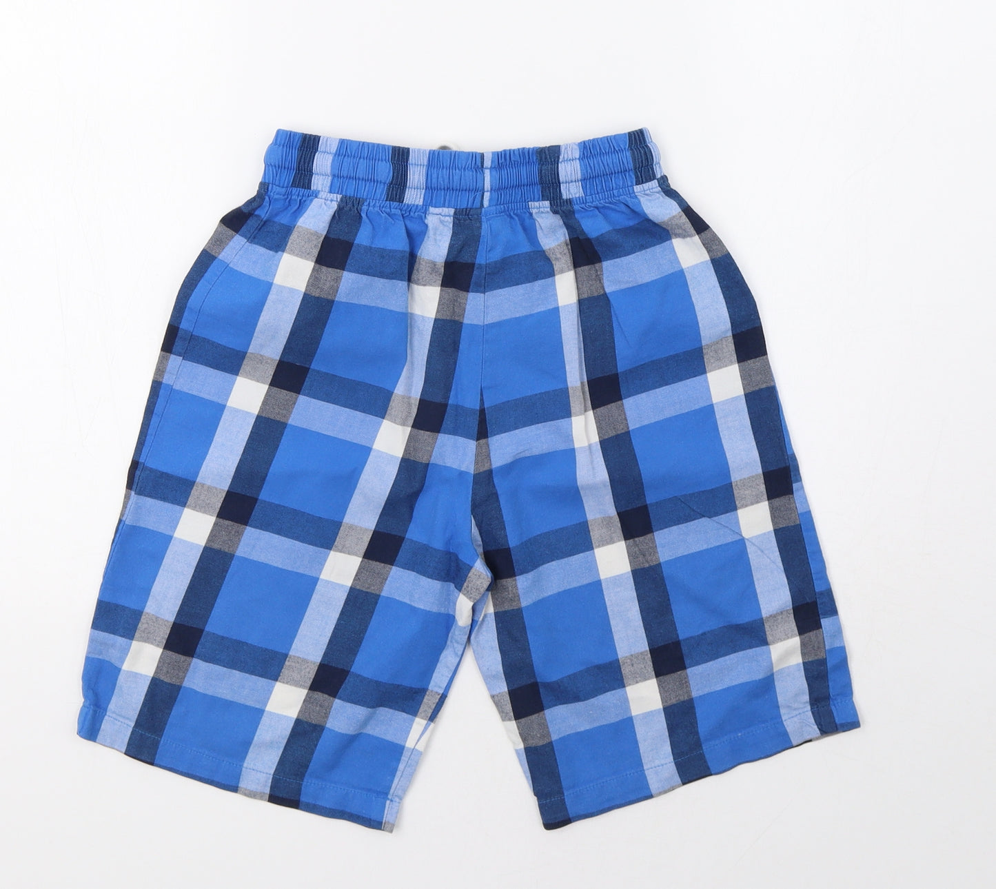 NEXT Boys Blue Check  Sweat Shorts Size 10 Years