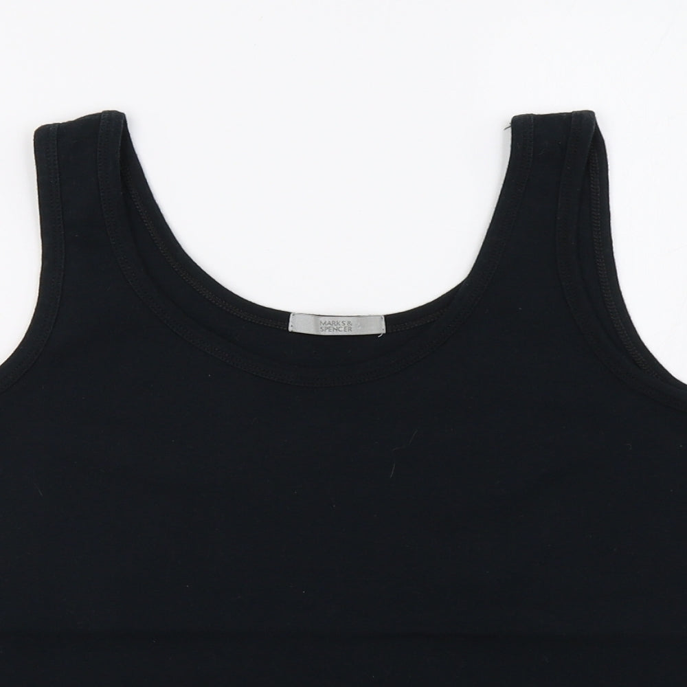 Marks and Spencer Womens Black   Basic Tank Size L