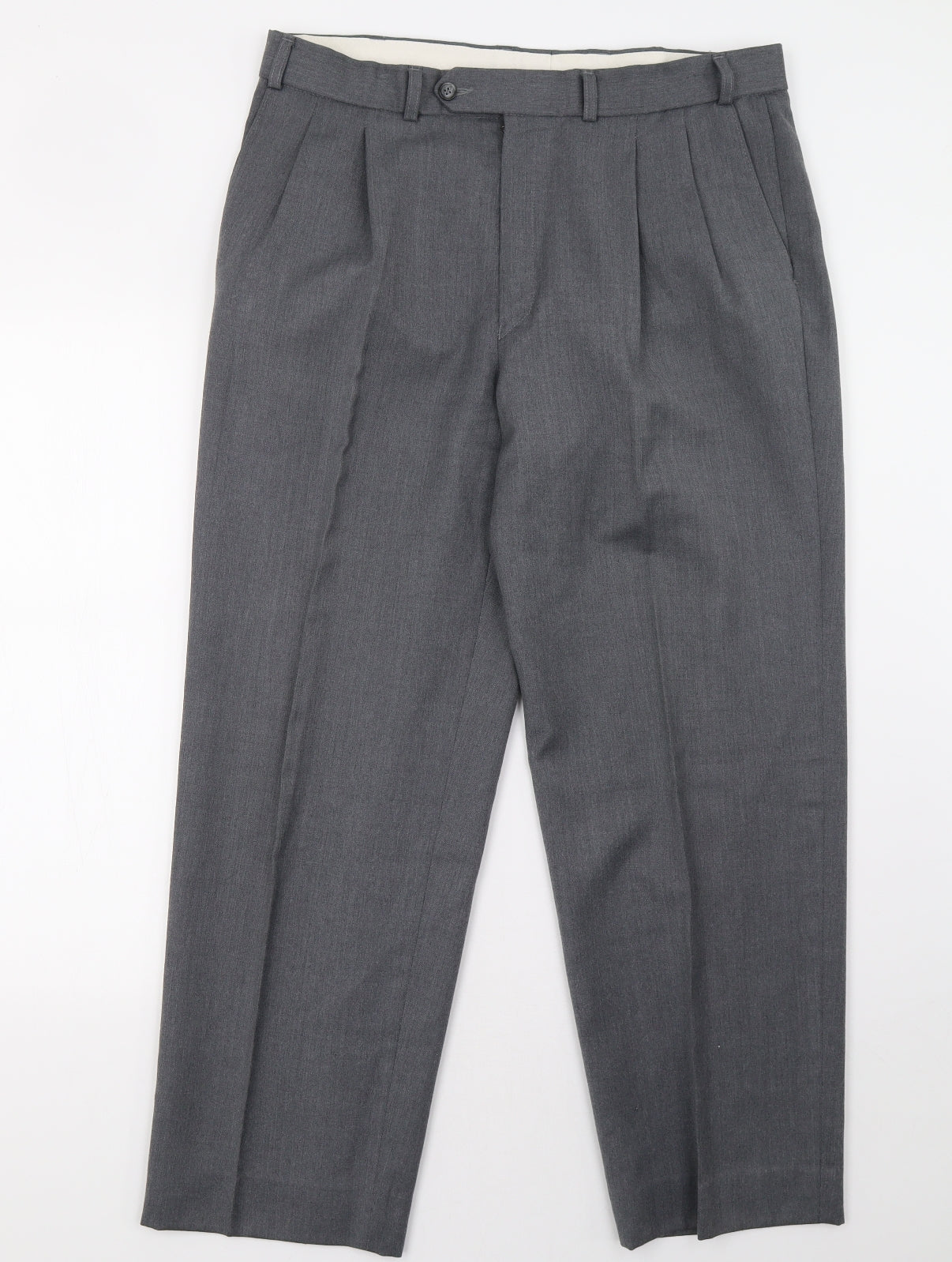 Marks and Spencer Mens Grey   Trousers  Size 36 L31 in