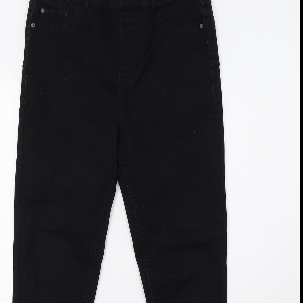 New Look Womens Black  Denim Jegging Trousers Size 14 L30 in