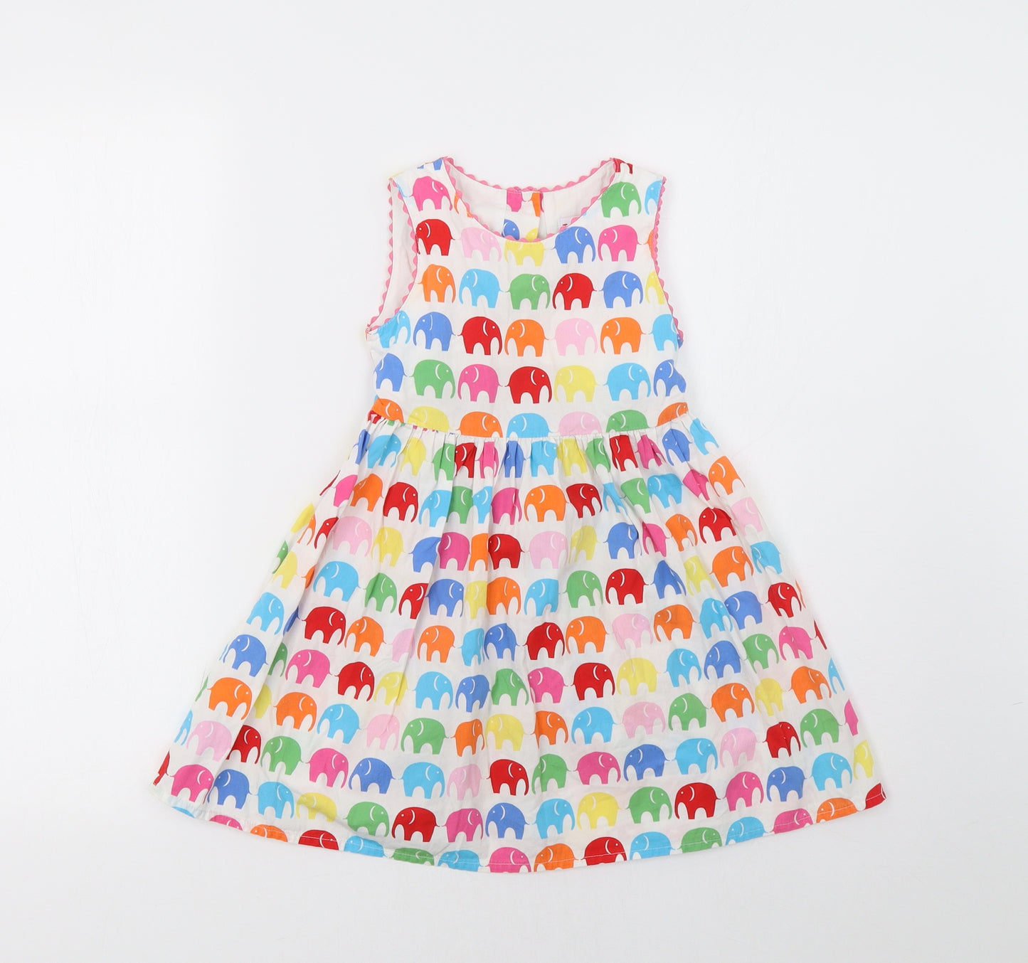 Toby Tiger Girls Multicoloured Polka Dot  A-Line  Size 2 Years