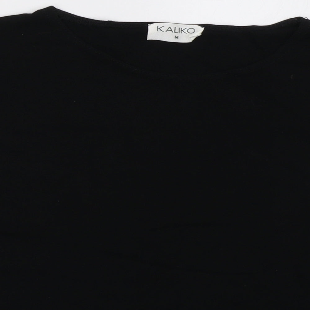 Kaliko Womens Black   Cropped T-Shirt Size M
