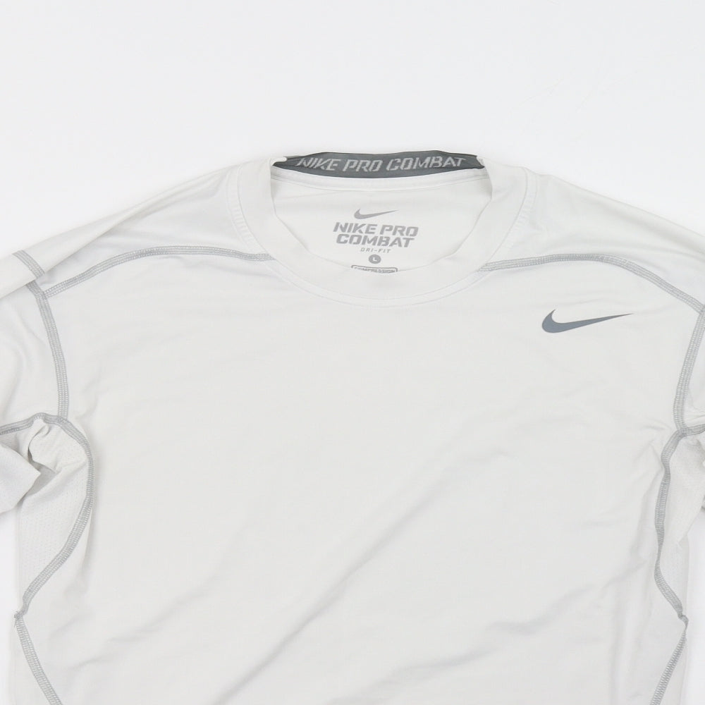 nike pro combat Mens White   Basic Casual Size L