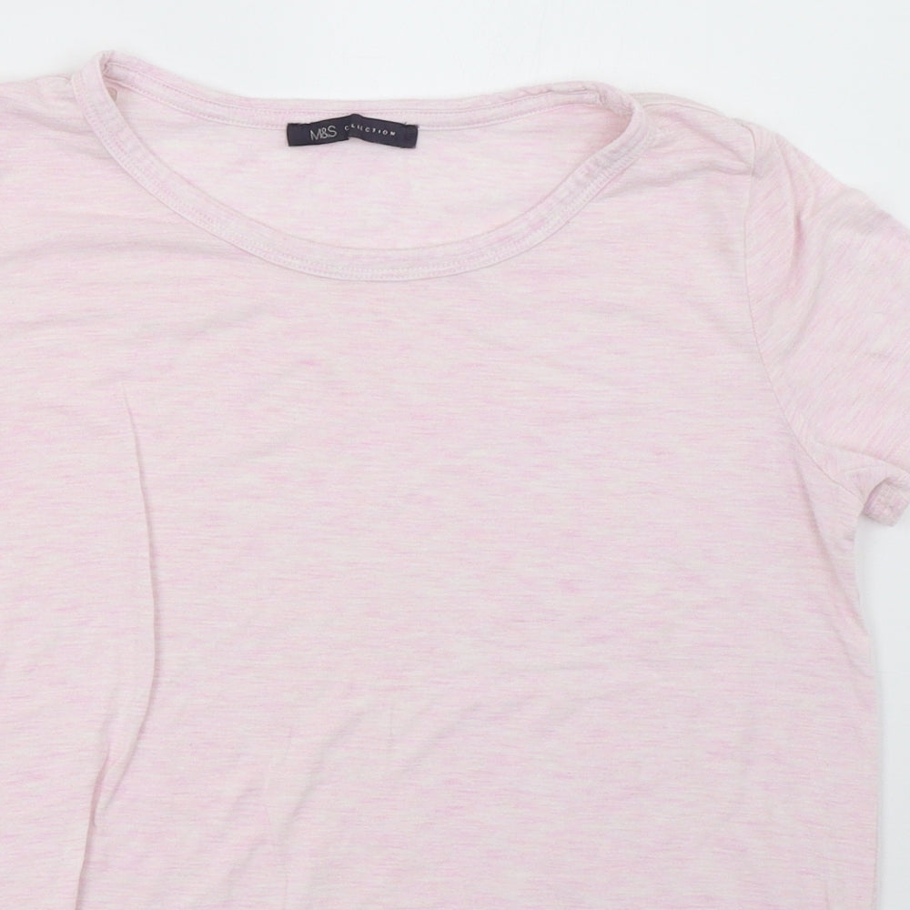 Marks and Spencer Womens Pink   Basic T-Shirt Size 12