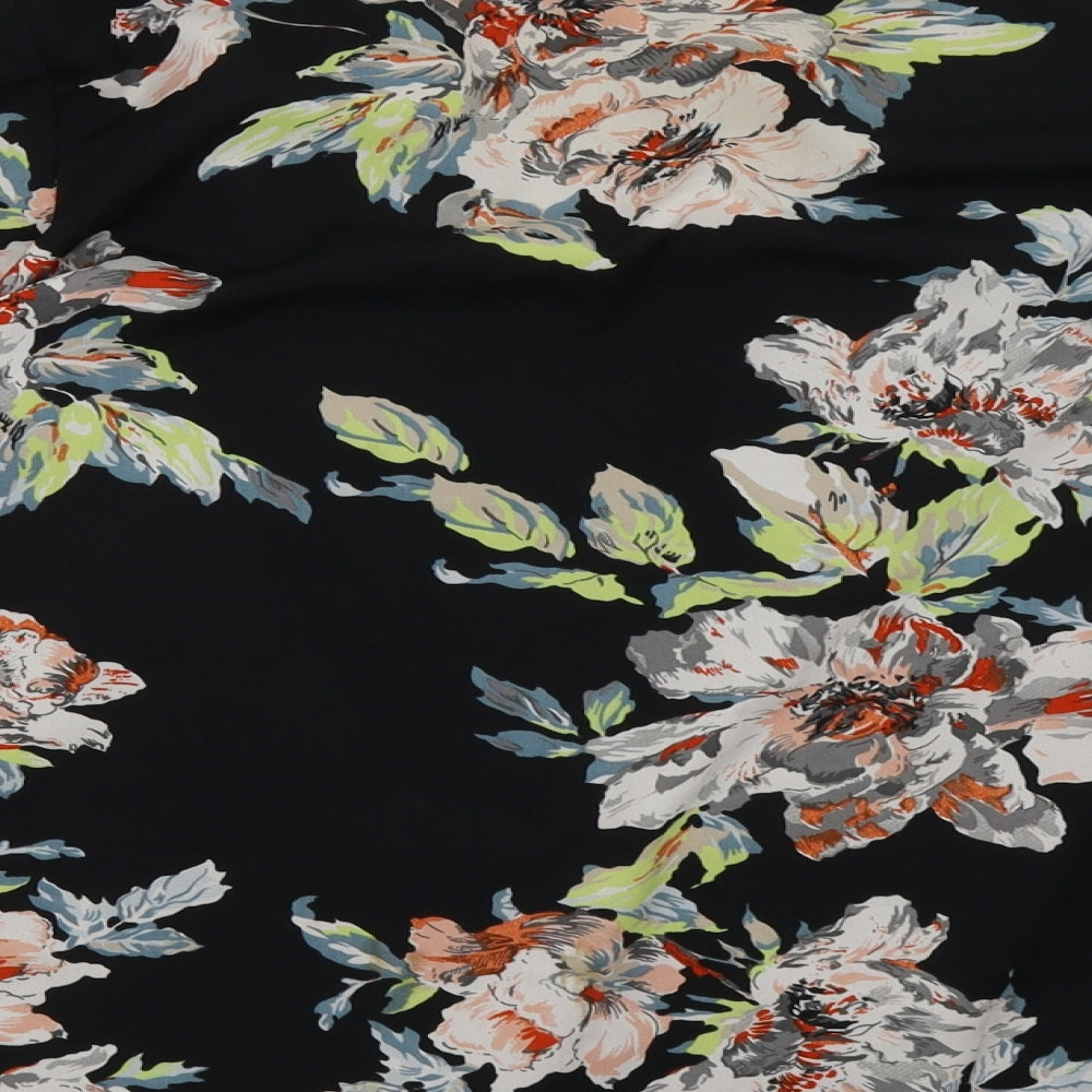 Select Womens Black Floral  Jacket  Size 14
