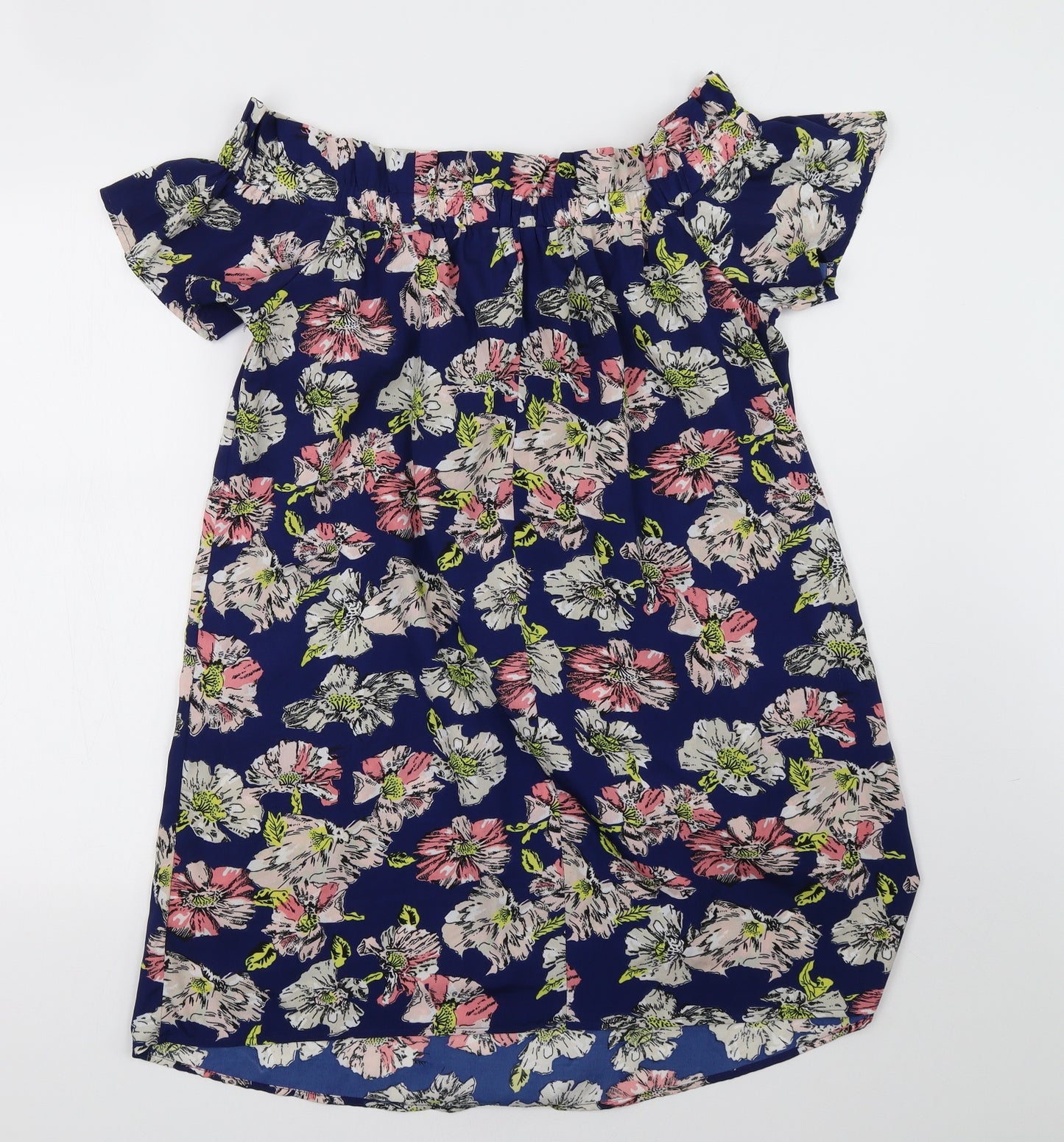 Primark Womens Blue Floral  A-Line  Size 14