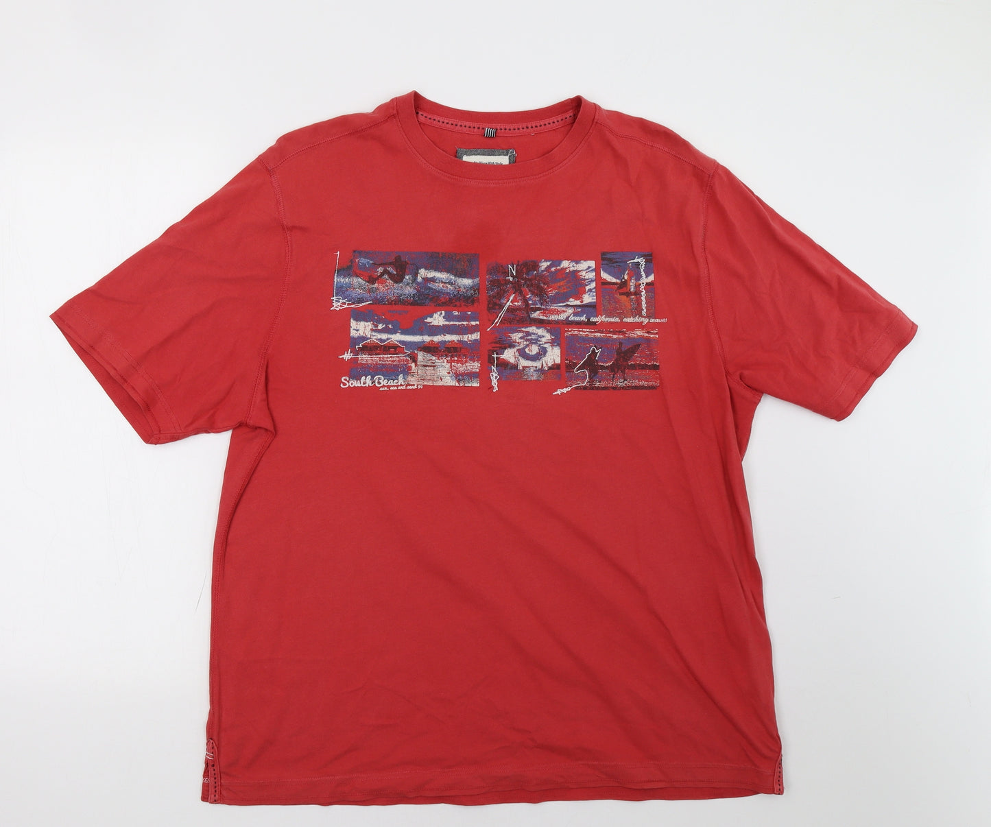 geprge Mens Red    T-Shirt Size XL